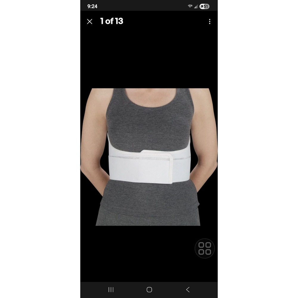 DeRoyal V9915-02 Premium‎ Female 6" Rib Belt